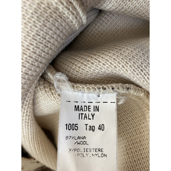 Stizzoli Cardigan Sweater V Neck Floral Long Sleeve Button Down Wool Kni… - Picture 7 of 8